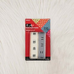 Blister - 100623 PRINTED GROGRAINE RIBBON 25 MM. 2*2 MT.