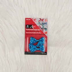 Blister - 200544 POINT PRINTED BOWTIE 20 MM. BLUE