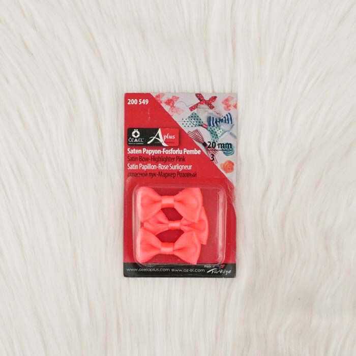 200549 Saten Papyon 20 Mm. Fosfor Pembe