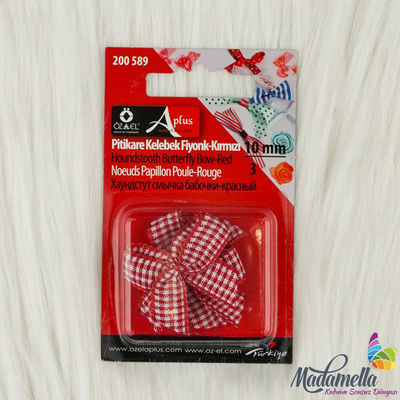 200589 PITIKARE BUTTERFLY BOWTIE 10 MM. RED