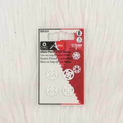 Blister - 500634 DİKME PLASTİK ÇITÇIT 13 MM. BEYAZ