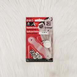 Blister - 600102 SEWING TROUSER HOOK 15 MM. (4 PCS)