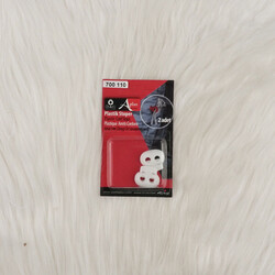 Blister - 700110 PLASTIC BAG STOPPER - WHITE (2 pcs)