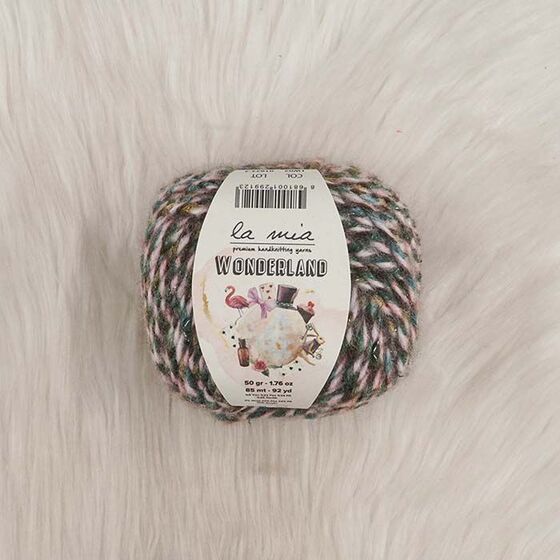 LA MIA WONDERLAND HAND KNITTING YARN 50 GR.85 MT.