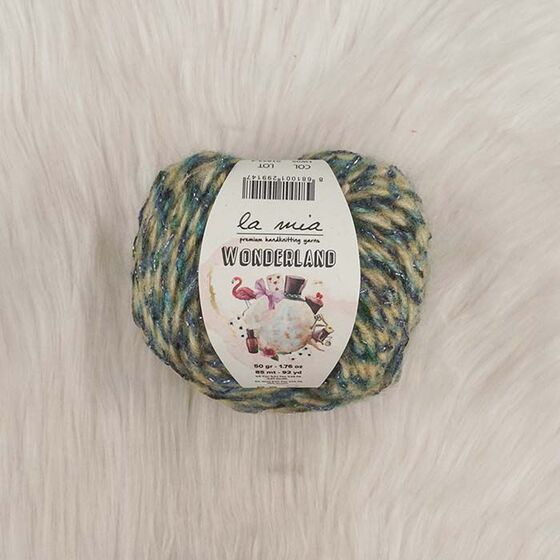 LA MIA WONDERLAND HAND KNITTING YARN 50 GR.85 MT.