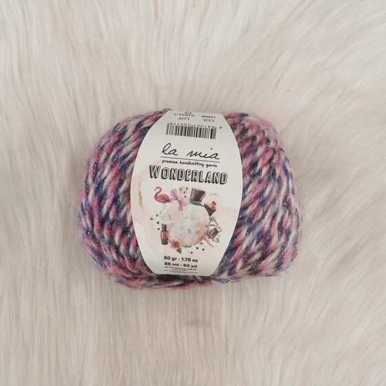 LA MIA WONDERLAND HAND KNITTING YARN 50 GR.85 MT.