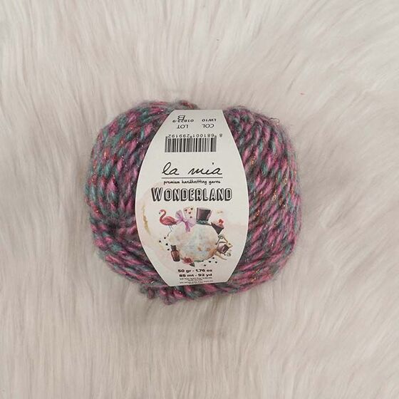 LA MIA WONDERLAND HAND KNITTING YARN 50 GR.85 MT.