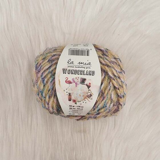 LA MIA WONDERLAND HAND KNITTING YARN 50 GR.85 MT.