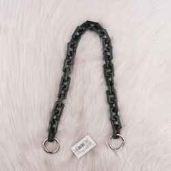 ACRYLIC BAG CHAIN ​​RECTANGULAR WITH SPRING RING 50 CM. - Thumbnail