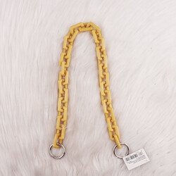 ACRYLIC BAG CHAIN ​​RECTANGULAR WITH SPRING RING 50 CM. - Thumbnail