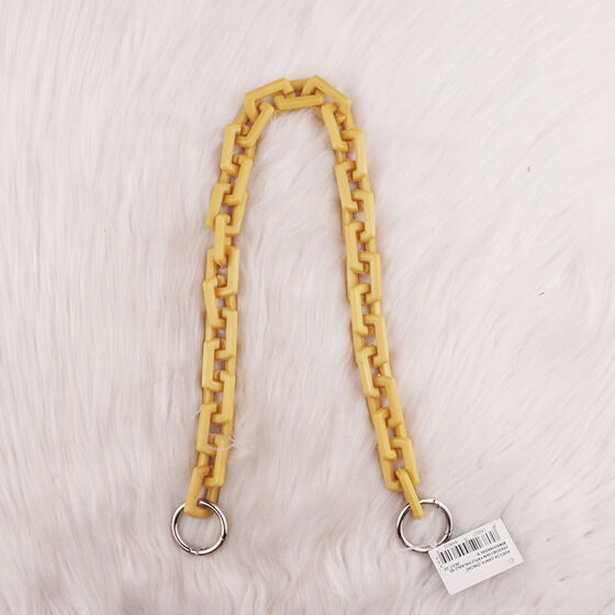 ACRYLIC BAG CHAIN ​​RECTANGULAR WITH SPRING RING 50 CM.