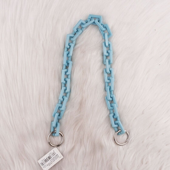 ACRYLIC BAG CHAIN ​​RECTANGULAR WITH SPRING RING 50 CM.