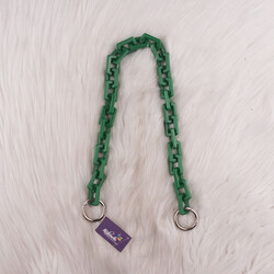 ACRYLIC BAG CHAIN ​​RECTANGULAR WITH SPRING RING 50 CM. - Thumbnail