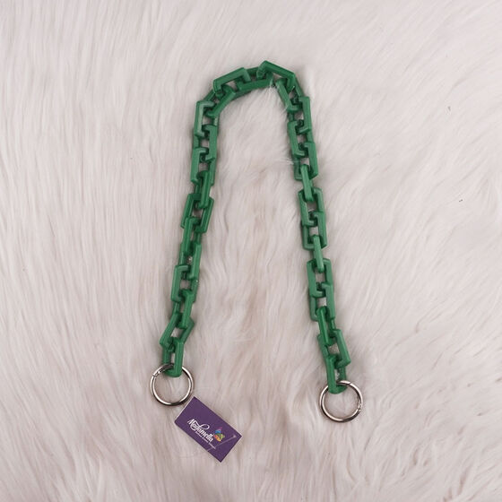 ACRYLIC BAG CHAIN ​​RECTANGULAR WITH SPRING RING 50 CM.