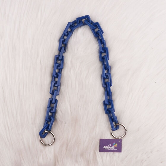 ACRYLIC BAG CHAIN ​​RECTANGULAR WITH SPRING RING 50 CM.