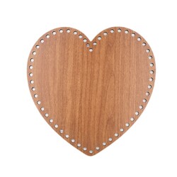 Noname - AHŞAP KALP TABAN 30x30 CM