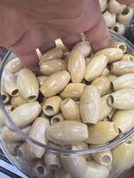 Madamella - AHŞAP VERNİKLİ BONCUK SİLİNDİR MODEL 24 MM.