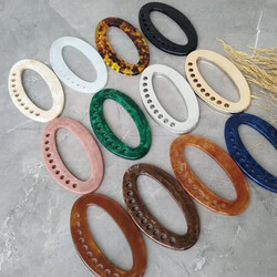 AKRİLİK DELİKLİ OVAL MODEL ÇANTA SAPI HT009 4793 - Thumbnail
