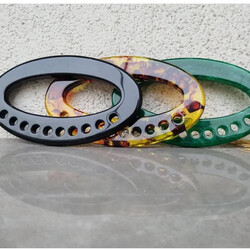 AKRİLİK DELİKLİ OVAL MODEL ÇANTA SAPI HT009 4793 - Thumbnail