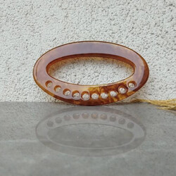 AKRİLİK DELİKLİ OVAL MODEL ÇANTA SAPI HT009 4793 - Thumbnail