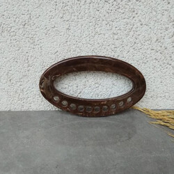 AKRİLİK DELİKLİ OVAL MODEL ÇANTA SAPI HT009 4793 - Thumbnail