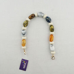 Noname - AKRİLİK TAŞ ÇANTA SAPI MODEL 11 37 CM.