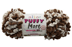 ALİZE PUFFY MORE ÖRGÜ İPİ 150 GR 11.50 MT. - Thumbnail