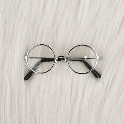 AMIGURUMI METAL GLASSES 70*27 MM. (SILVER) - Thumbnail