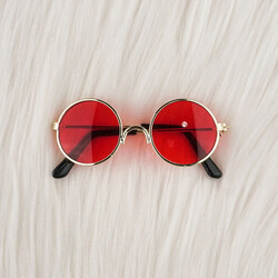 AMİGURUMİ METAL GÖZLÜK 70*27 MM. (ALTIN) - Thumbnail