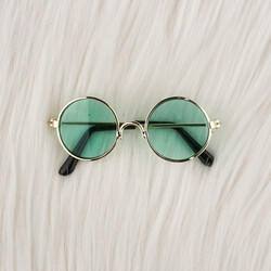 AMİGURUMİ METAL GÖZLÜK 70*27 MM. (ALTIN) - Thumbnail