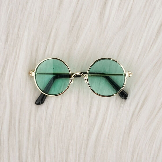 AMİGURUMİ METAL GÖZLÜK 70*27 MM. (ALTIN)