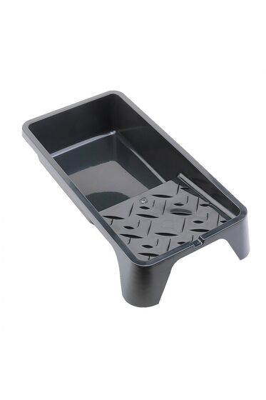 BLACK PLASTIC PAINT CONTAINER PAN SMALL