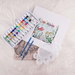 BOKESI DIY PILLOW PAINTING KIT 45 X 45 CM. - Thumbnail