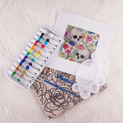 BOKESI DIY PILLOW PAINTING KIT 45 X 45 CM. - Thumbnail