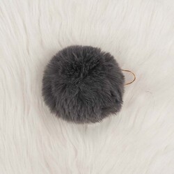 RABBIT WOOL POMP LARGE - Thumbnail