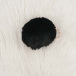 RABBIT WOOL POMP LARGE - Thumbnail