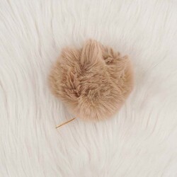 RABBIT WOOL POMP LARGE - Thumbnail