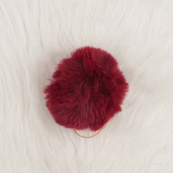 RABBIT WOOL POMP LARGE - Thumbnail