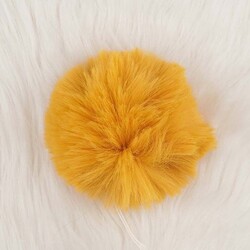 RABBIT WOOL POMP LARGE - Thumbnail