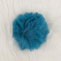 RABBIT WOOL POMP LARGE - Thumbnail