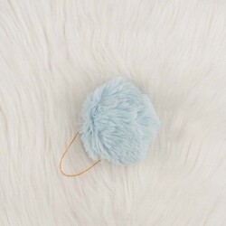 RABBIT WOOL POMP LARGE - Thumbnail