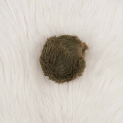 RABBIT WOOL POMP LARGE - Thumbnail