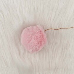 RABBIT WOOL POMP LARGE - Thumbnail