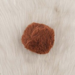 RABBIT WOOL POMP LARGE - Thumbnail