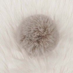 RABBIT WOOL POMPOM MIDDLE - Thumbnail