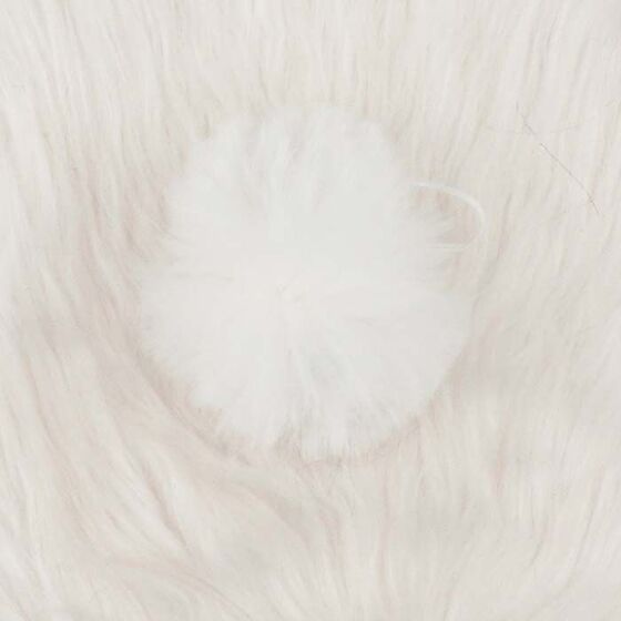 RABBIT WOOL POMPOM MIDDLE