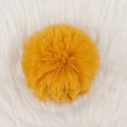 RABBIT WOOL POMPOM MIDDLE - Thumbnail