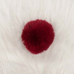 RABBIT WOOL POMPOM MIDDLE - Thumbnail