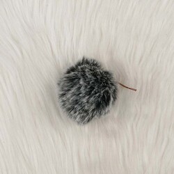 RABBIT WOOL POMPOM MIDDLE - Thumbnail