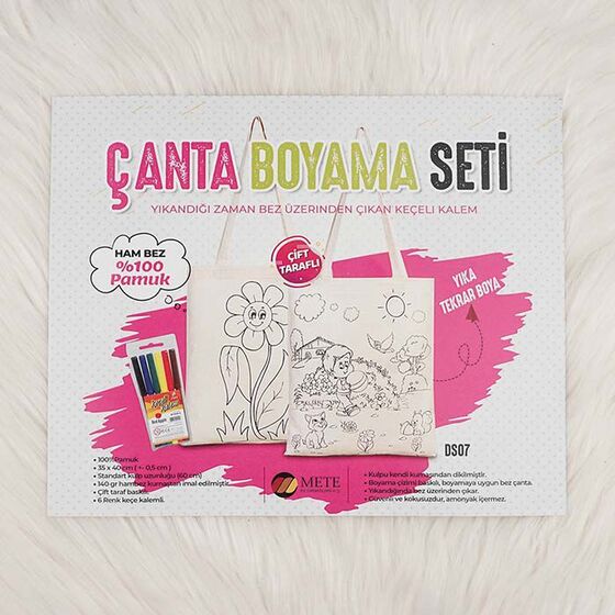 ÇANTA BOYAMA SETİ 38 X 33 CM.